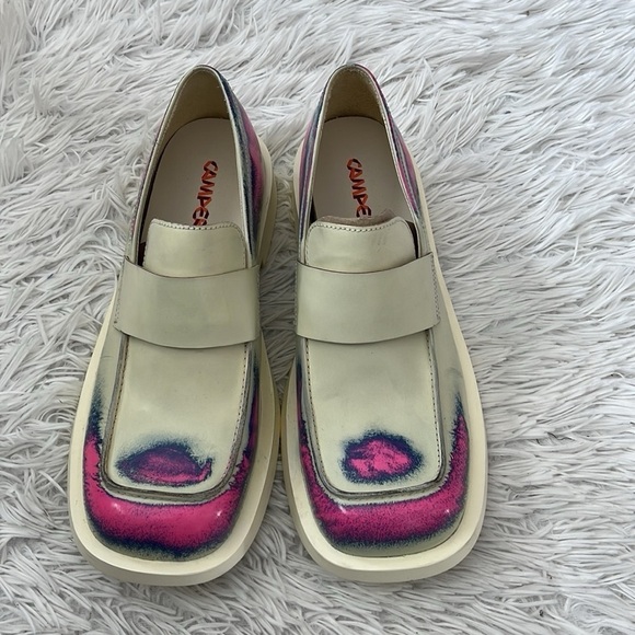 Camper MIL 1978 Men’s loafers Smudge fax Mattress crayon multicolor size 10 - Picture 6 of 11